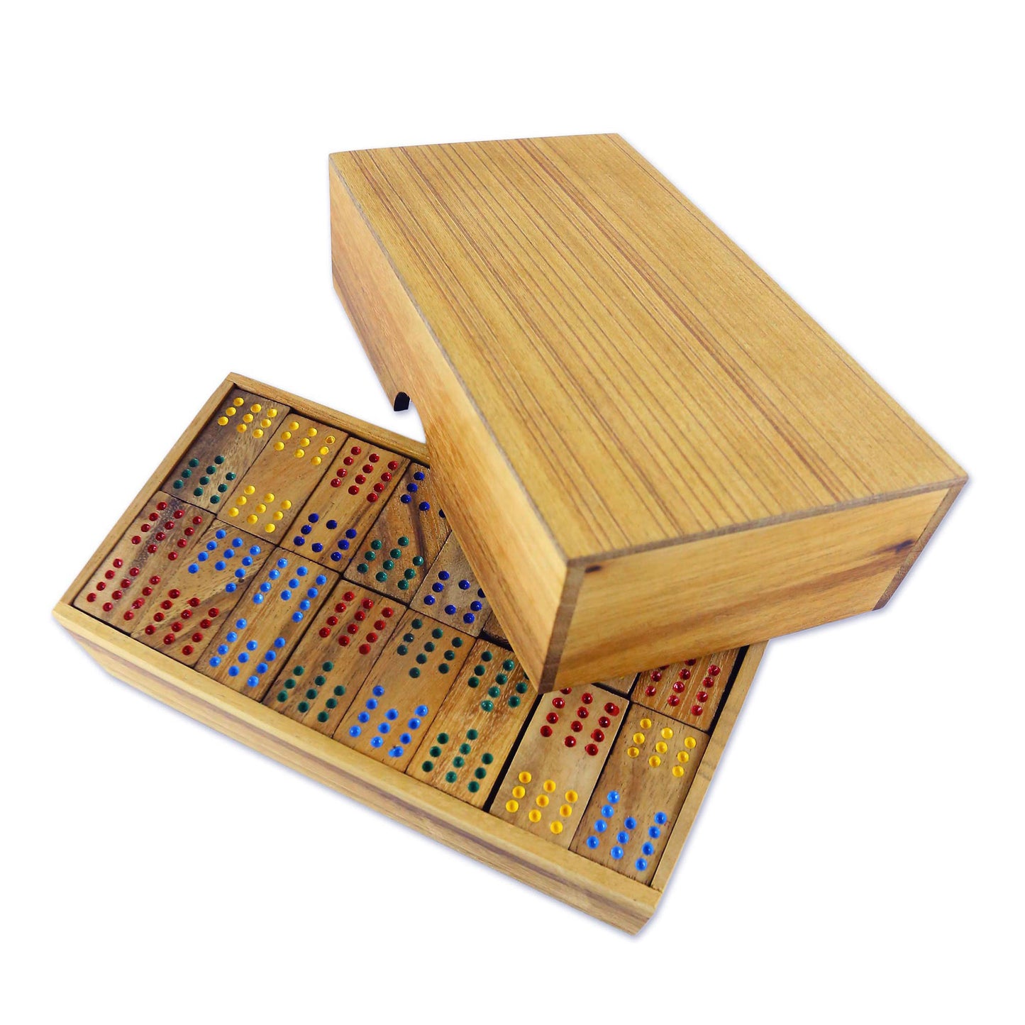 Colorful Dominoes Rain Tree Wood Set