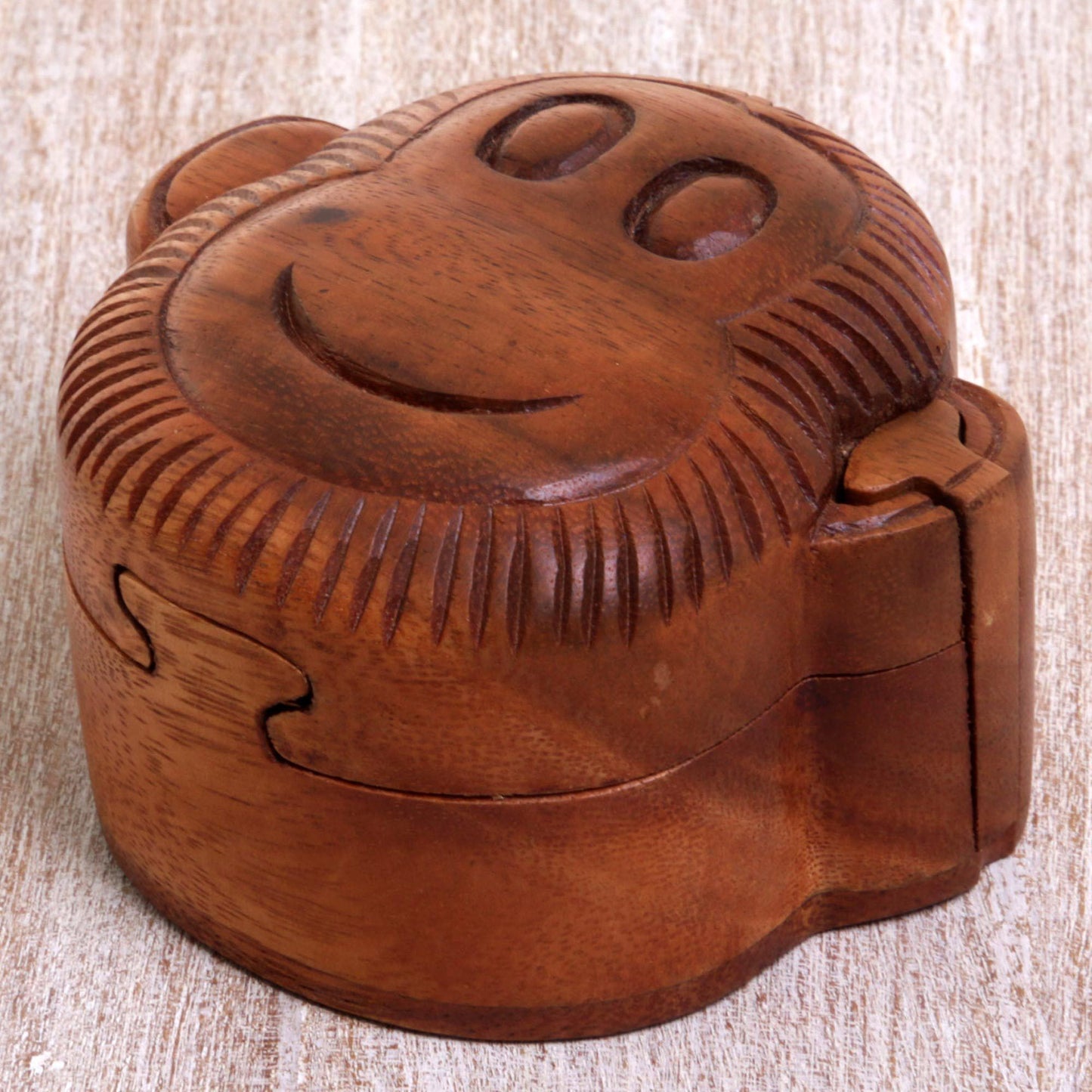 Happy Monkey Decorative Wood Box