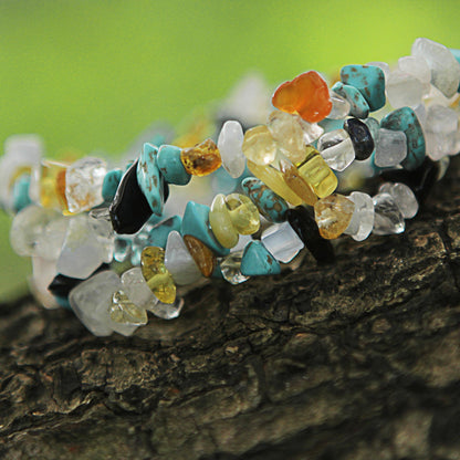 Ocean Trio Multigem Beaded Bracelets (Set of 3) Citrine from Brazil