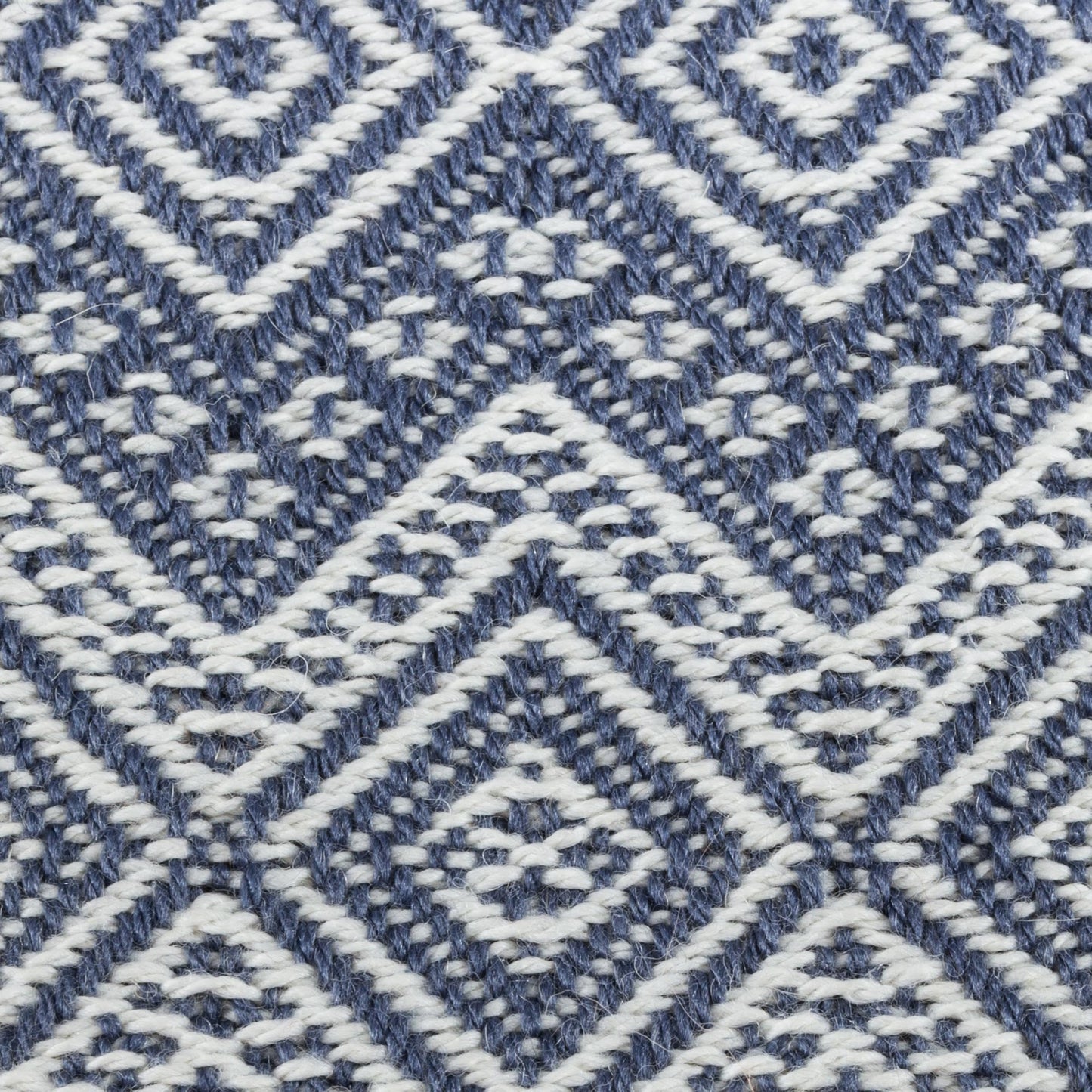 Prussian Blue Destiny Alpaca Acrylic Blanket Fringe Prussian Blue Eggshell Peru