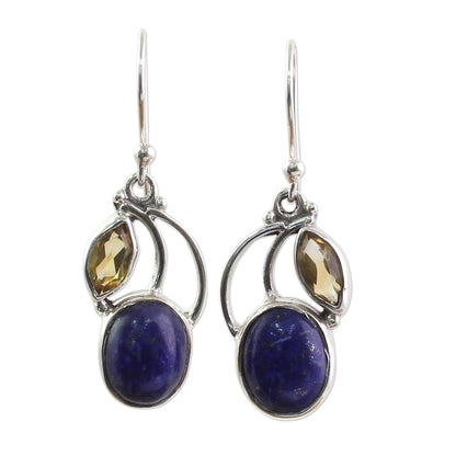 Starry Beauties Lapis Lazuli Dangle Earrings