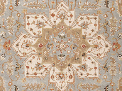 Province Classic Oriental Grey/Ivory Wool Area Rug