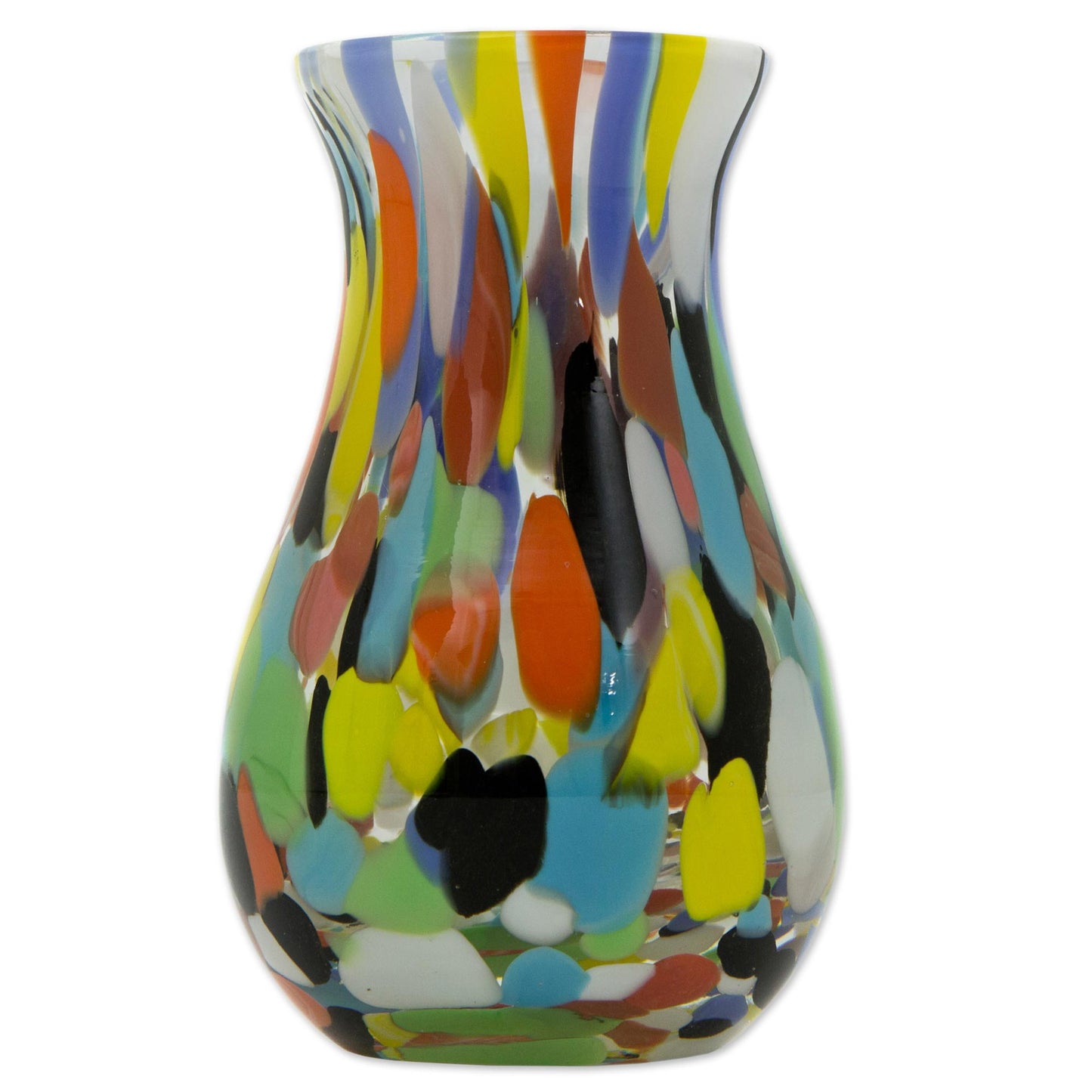 Impressionist Spring Glass Vase