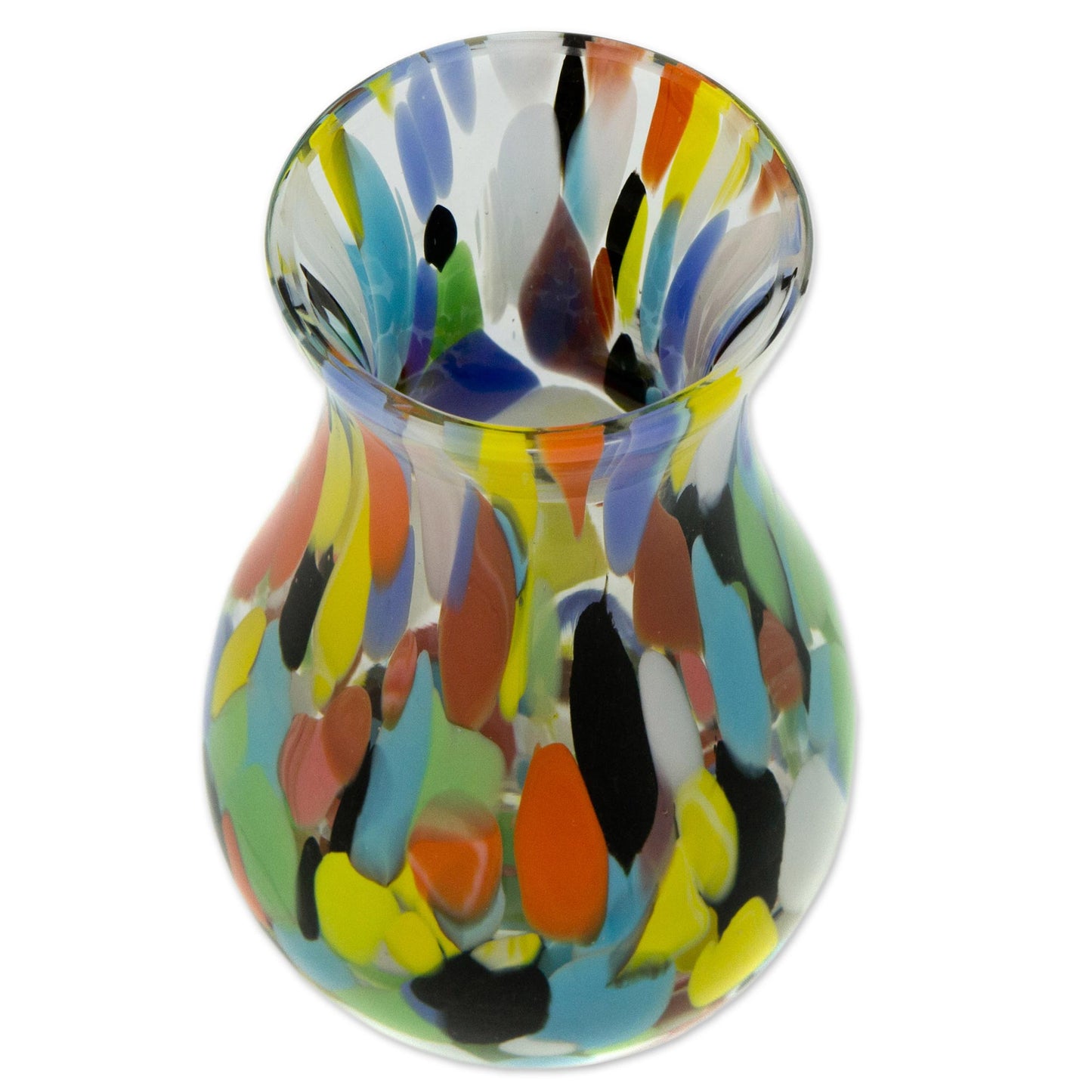 Impressionist Spring Glass Vase