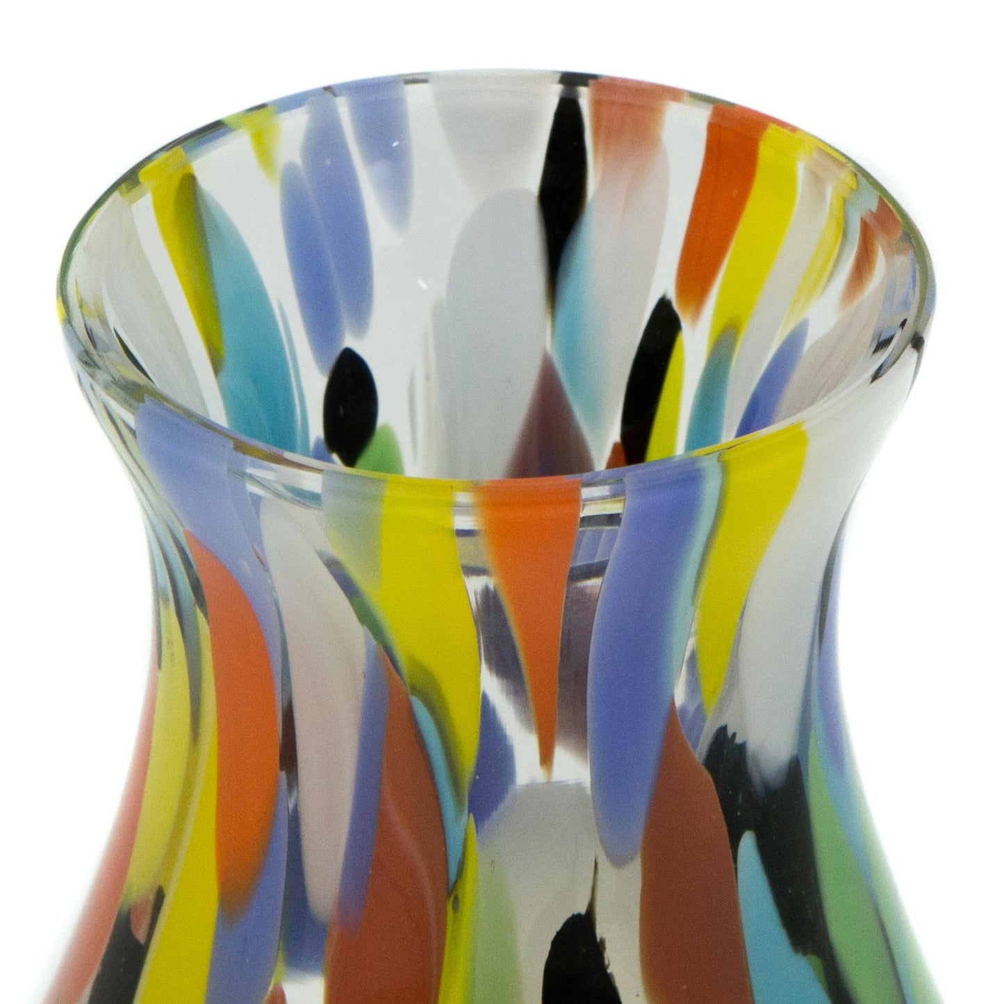 Impressionist Spring Glass Vase