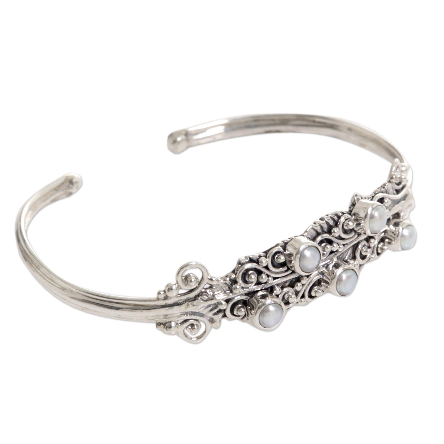 Balls of Moonlight Bridal Bracelet