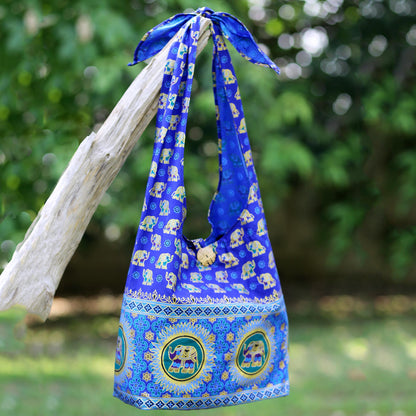 Royal Thai Elephant Cotton Shoulder Bag