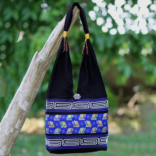 Thai Siam Cotton Blend Shoulder Bag