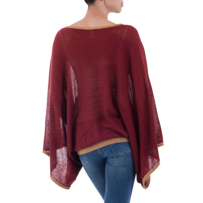 Piura Dance Burgundy Sweater