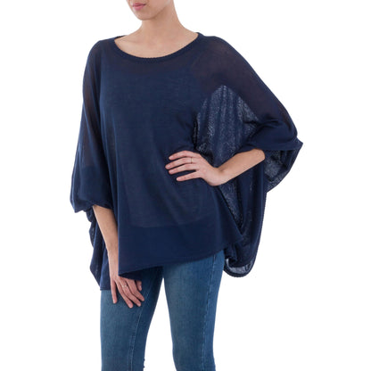 Ocean Breeze Knit Bohemian Drape Sweater