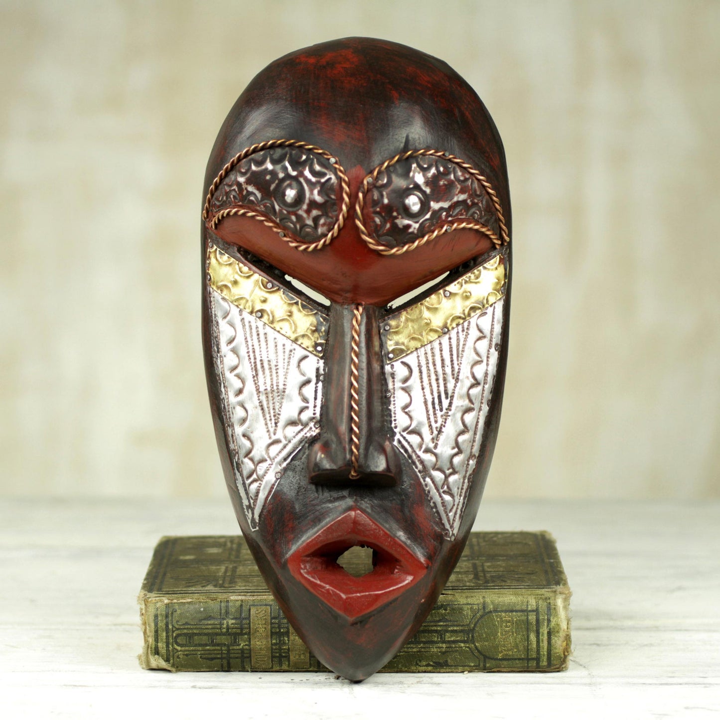 Man Decorative Wood Mask