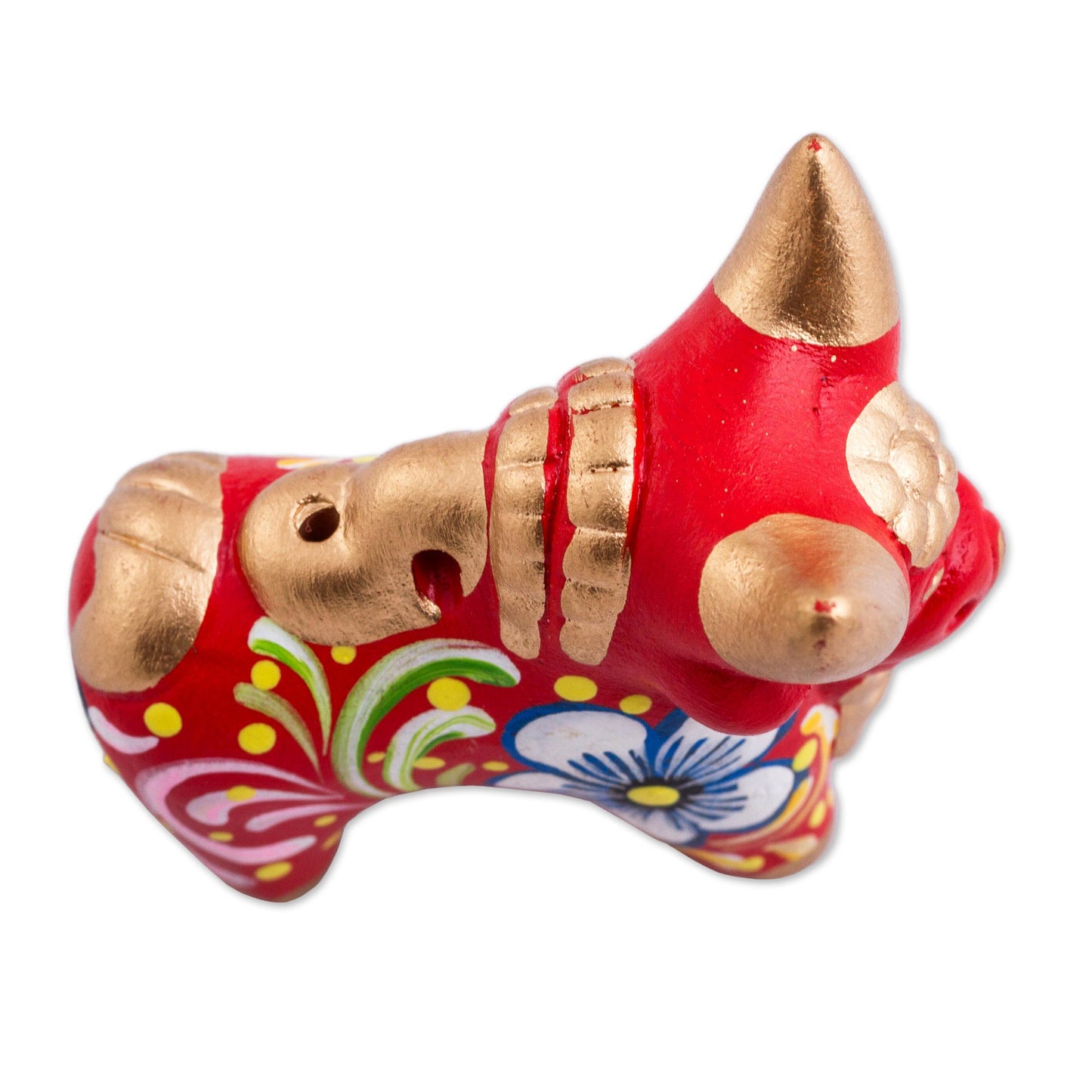 Little Red Pucara Bull Figurine