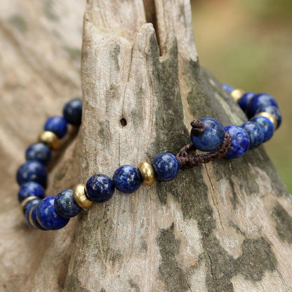 Beautiful Thai in Blue Beaded Bracelet