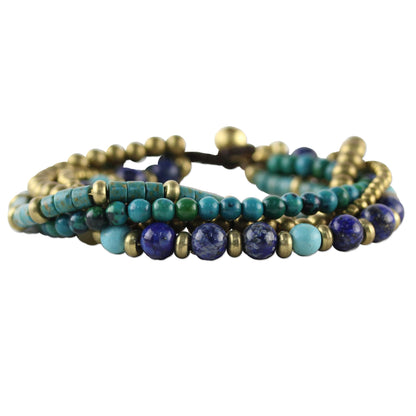 Freedom of Expression Beaded Torsade Bracelet