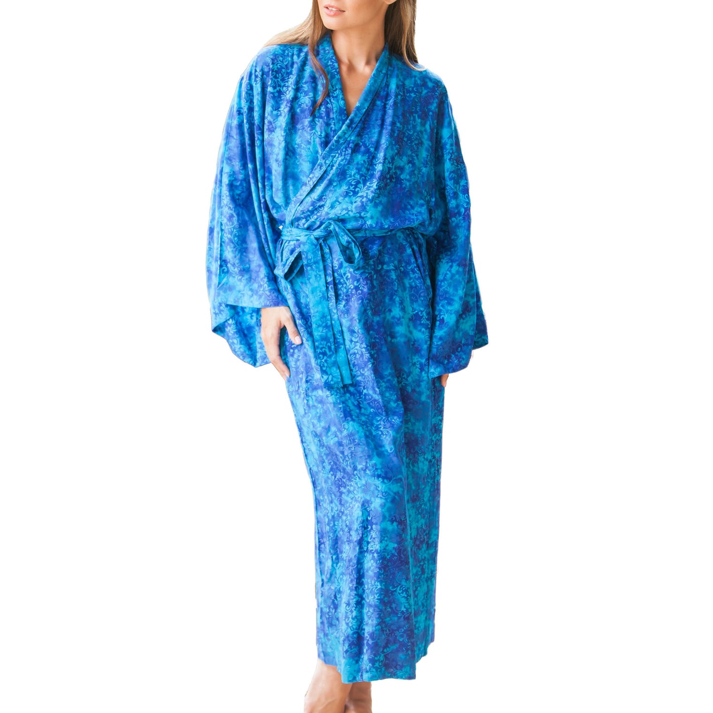 Misty Ocean Batik Robe