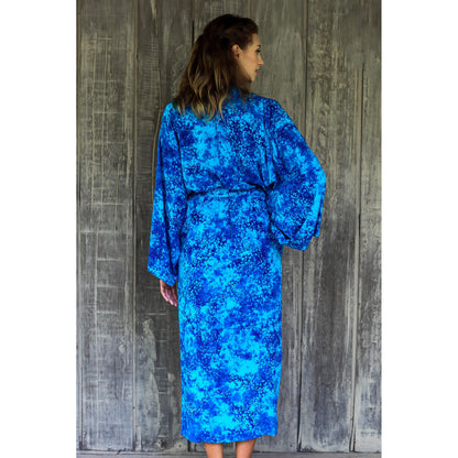 Misty Ocean Batik Robe