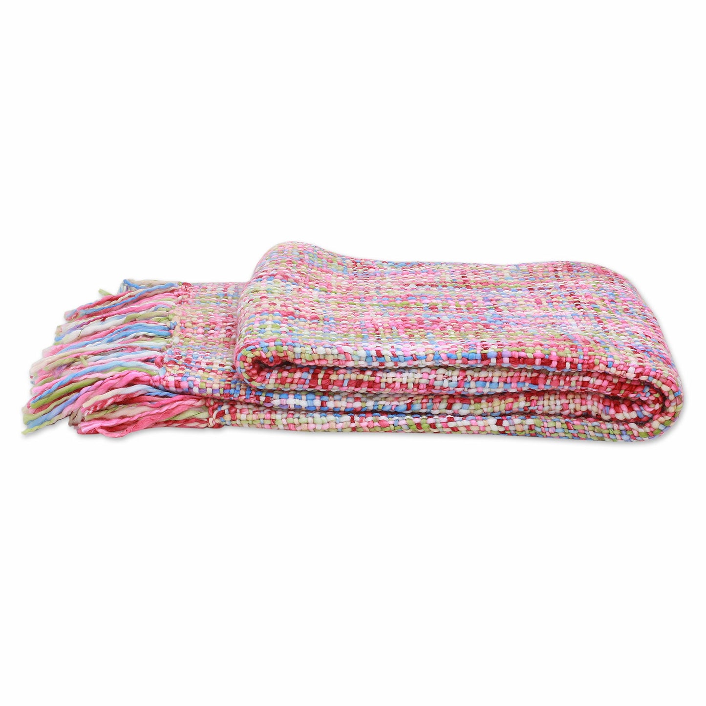 Vibrant Pastel Multicolor Throw Blanket