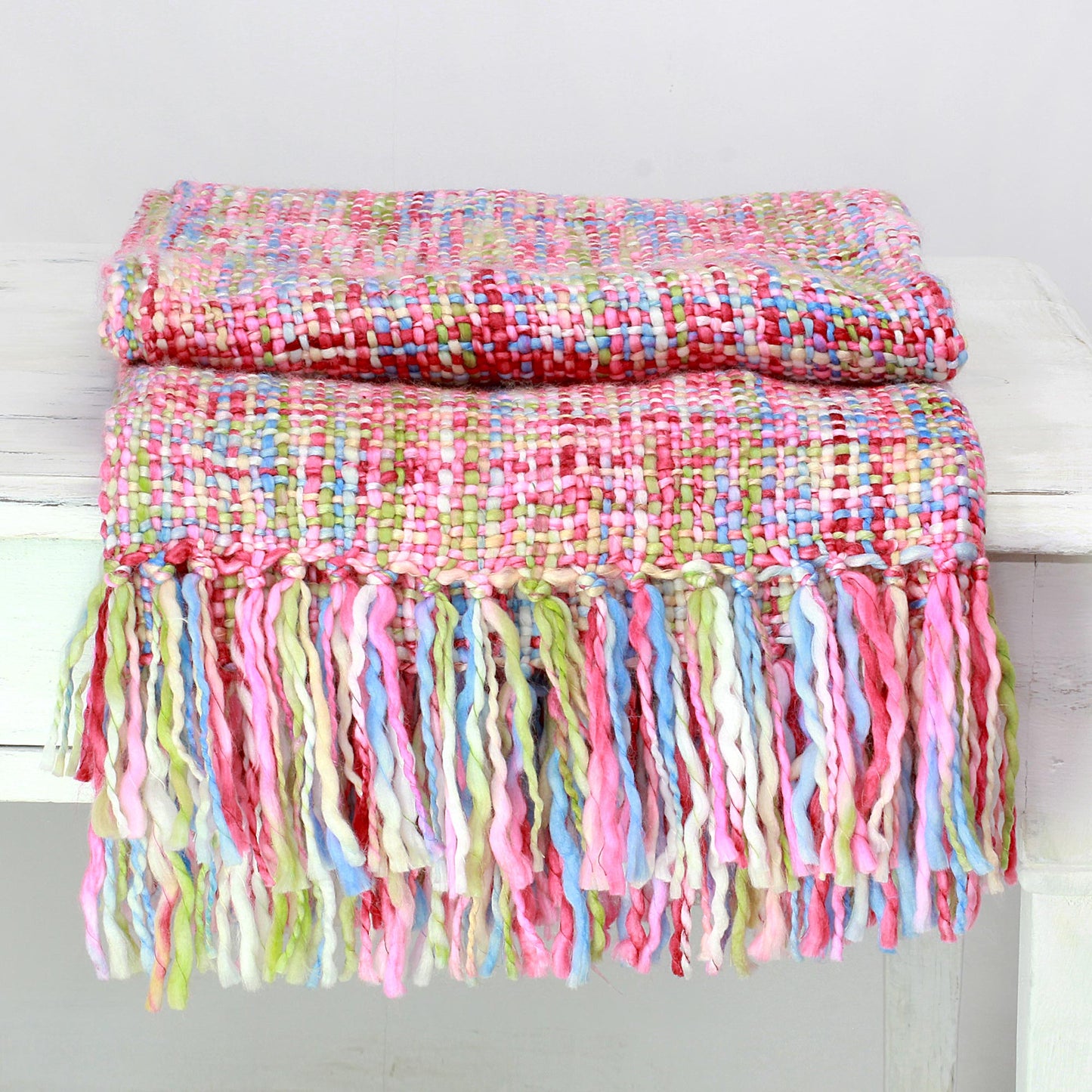 Vibrant Pastel Multicolor Throw Blanket