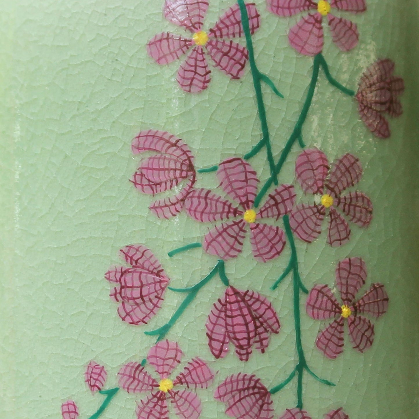 Around the Garden Hand Crafted Celadon Ceramic Floral Vase from Thailand