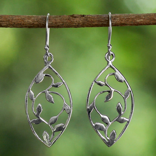 Glowing Spring Leaves Earrings