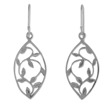 Glowing Spring Leaves Earrings