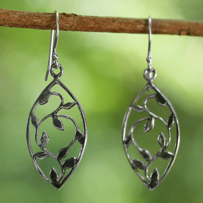 Glowing Spring Leaves Earrings