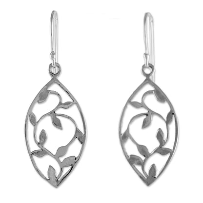 Glowing Spring Leaves Earrings