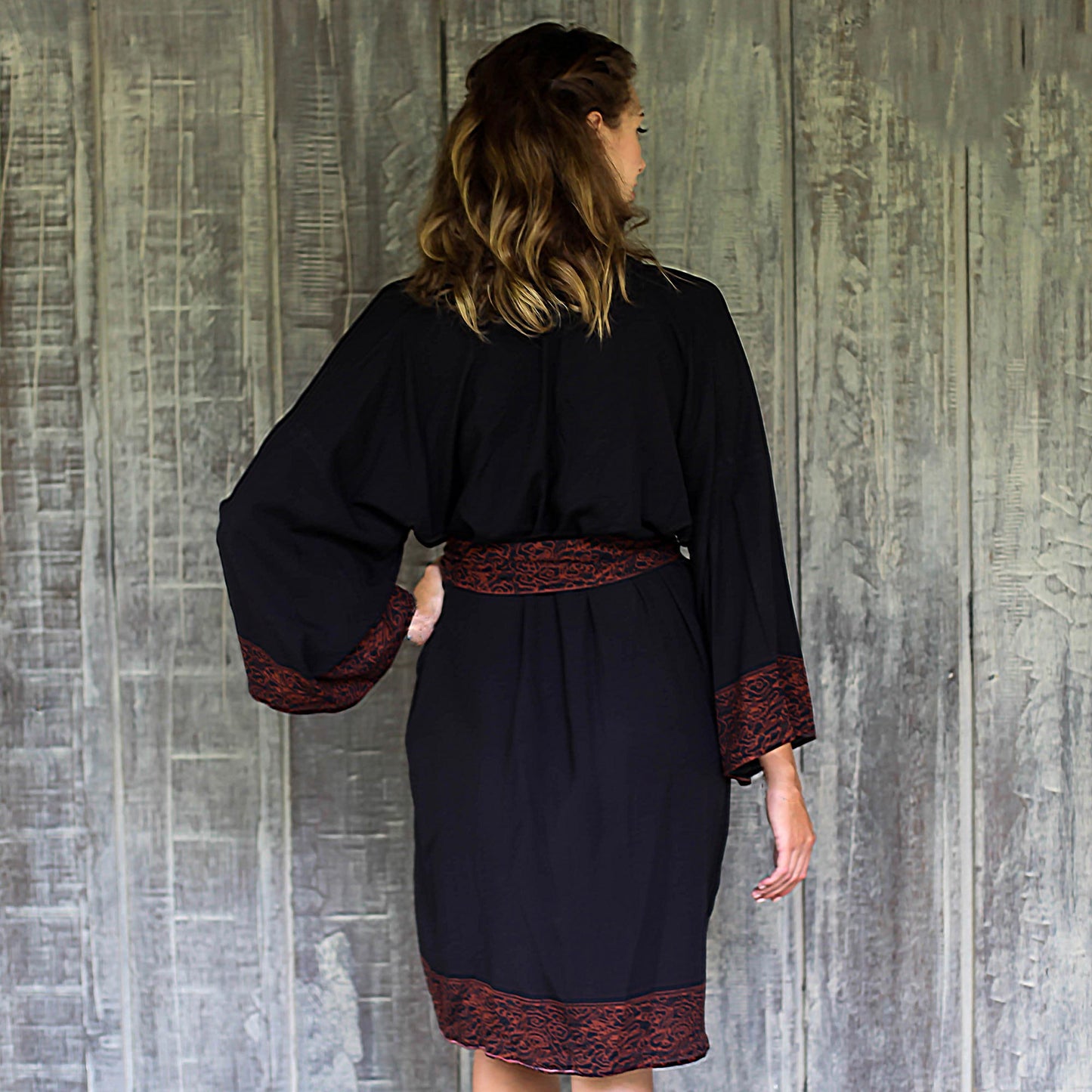 Bewitching Blossom Short Rayon Robe