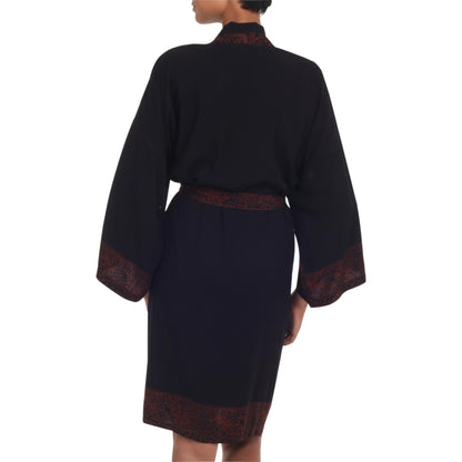 Bewitching Blossom Short Rayon Robe