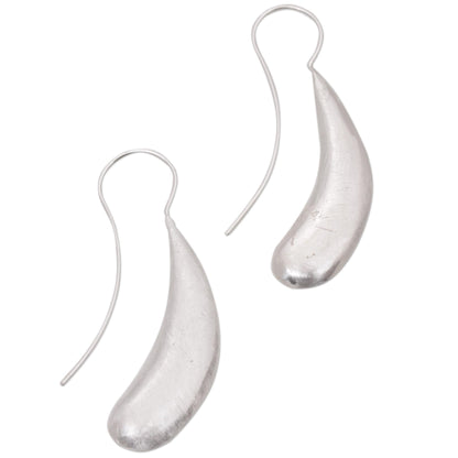 Shining Boomerangs 925 Sterling Silver Boomerang Drop Earrings from Indonesia