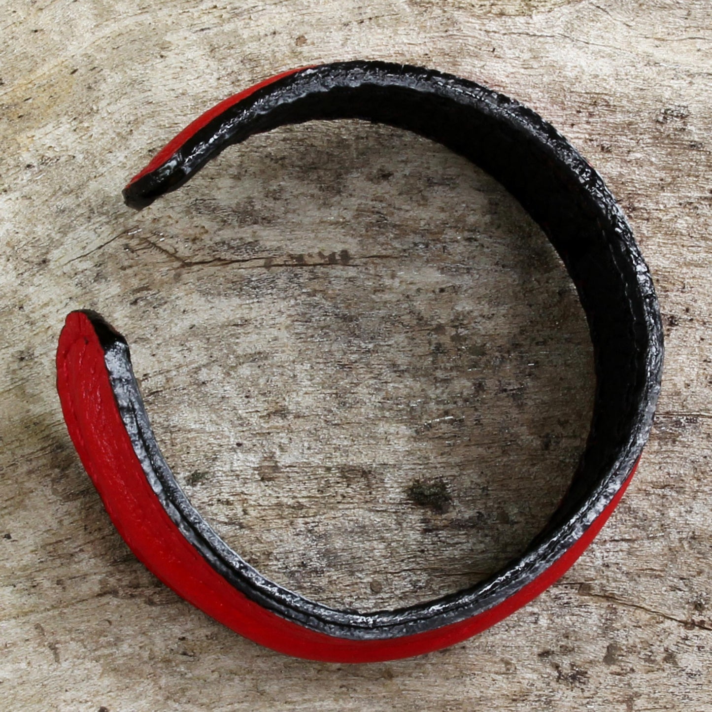 Simply Red Leather Bracelet