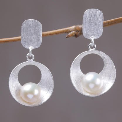 Moon Vortex Mabe Pearl Earrings