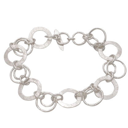 Circle of Hope Handmade Sterling Silver Link Bracelet from Indonesia