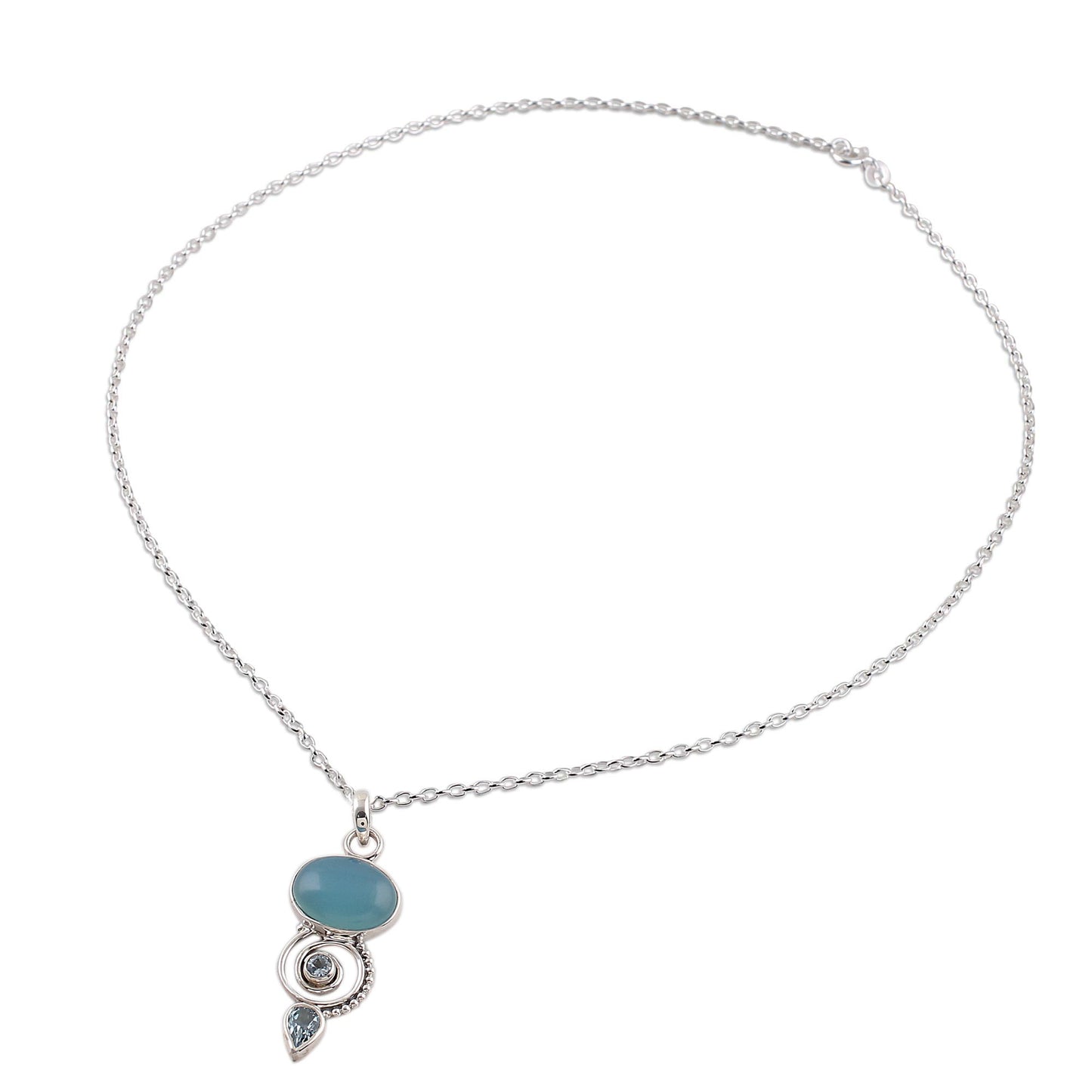 Sentimental Journey Multi-Gem Silver Necklace