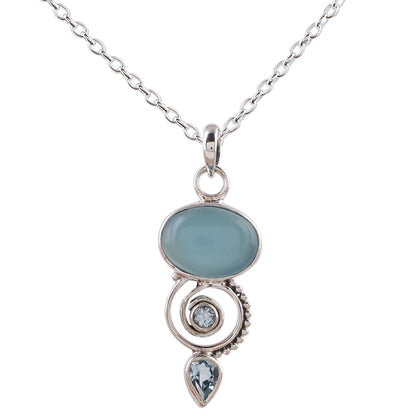 Sentimental Journey Multi-Gem Silver Necklace