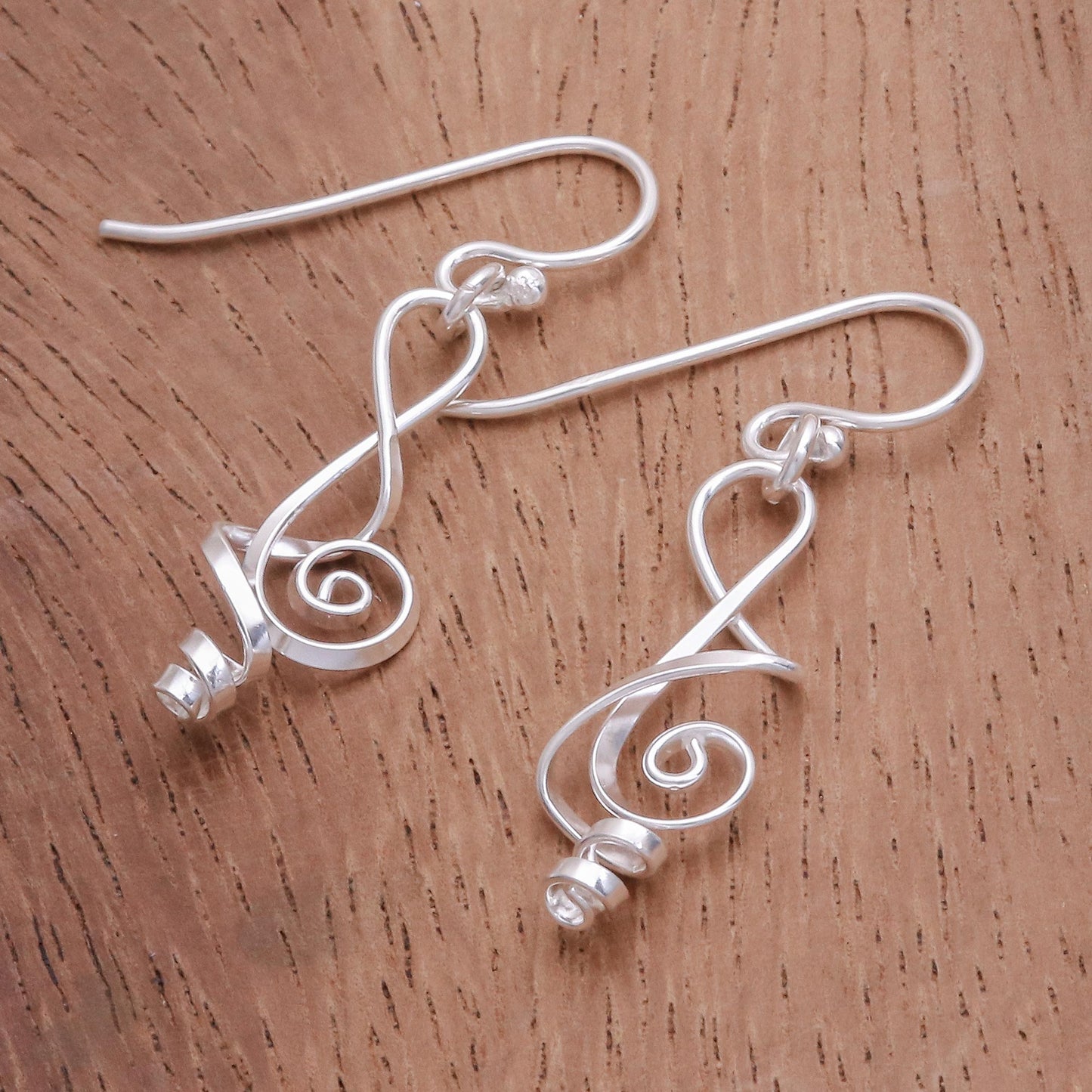 Melody in Me Clef Note Sterling Silver Music-themed Handmade Earrings