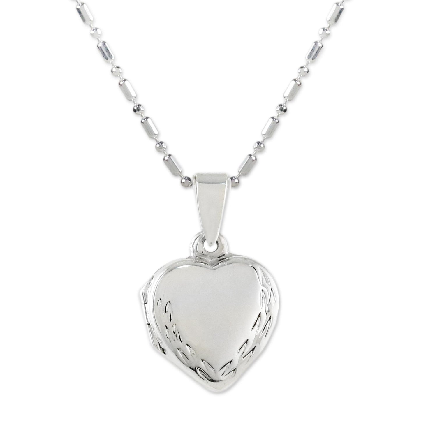 Enduring Memory Handcrafted Sterling Silver Heart Locket Necklace