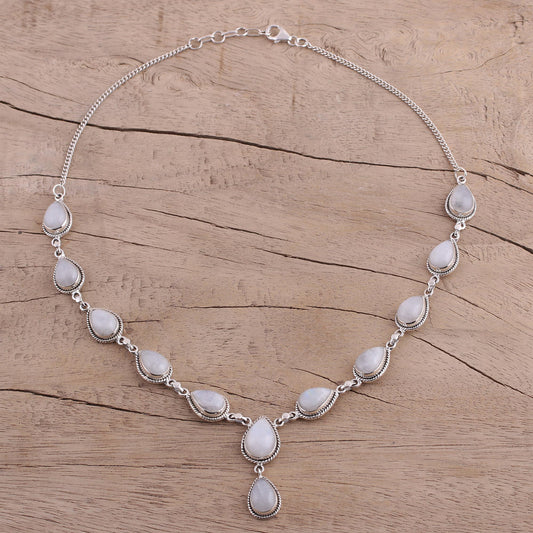 Mystical Charm Rainbow Moonstone Necklace