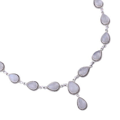 Mystical Charm Rainbow Moonstone Necklace