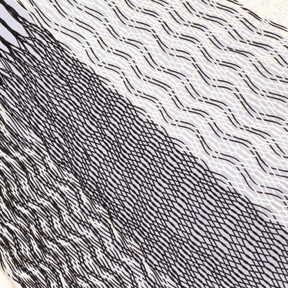 Night Stripes Black & White Mayan Rope Hammock