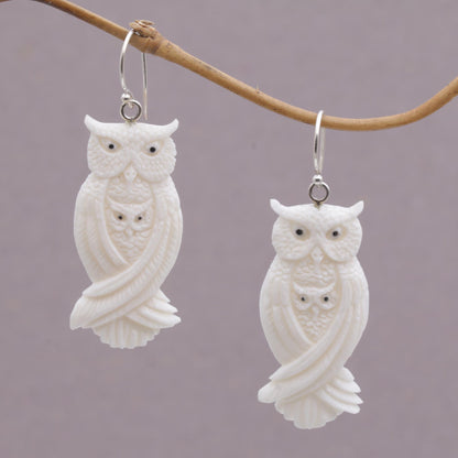 Owl Bond Mother and Child Earrings