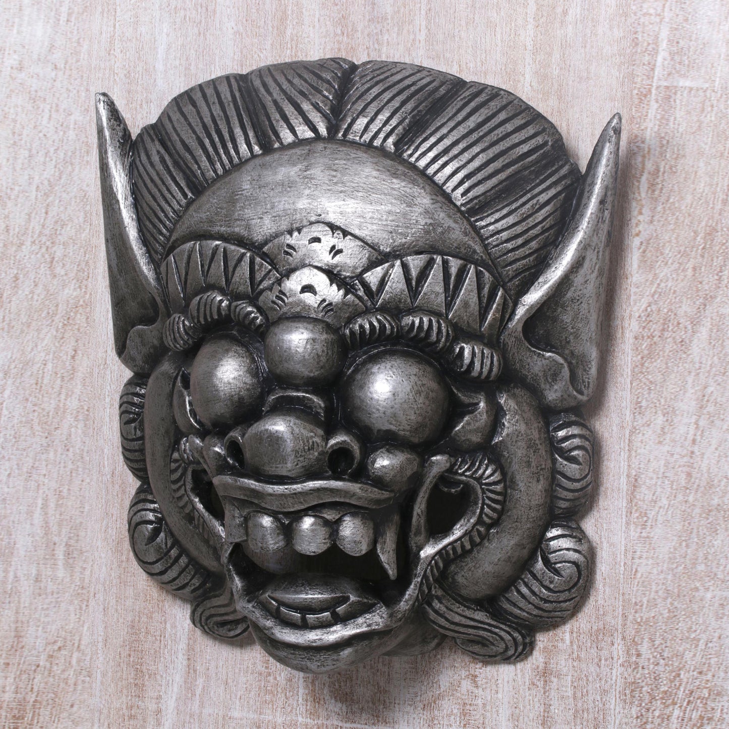 Barong Celeng Handmade Albesian Wood Barong Bangkal Mask from Bali