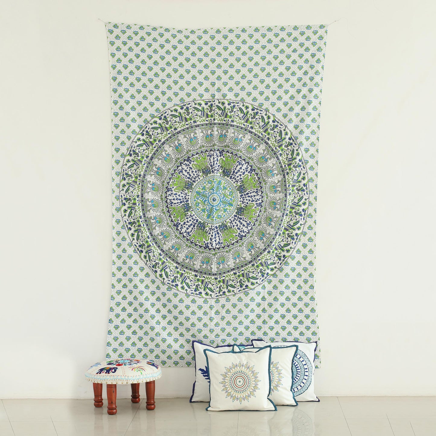 Forest Mandala Fabric Print