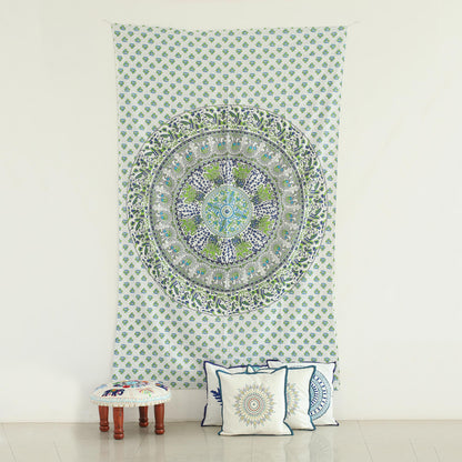 Forest Mandala Fabric Print