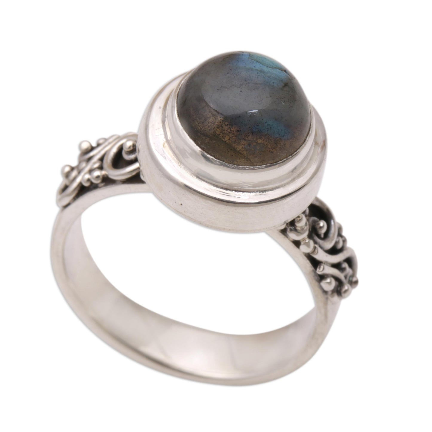 Magnificent Forest Labradorite Silver Ring