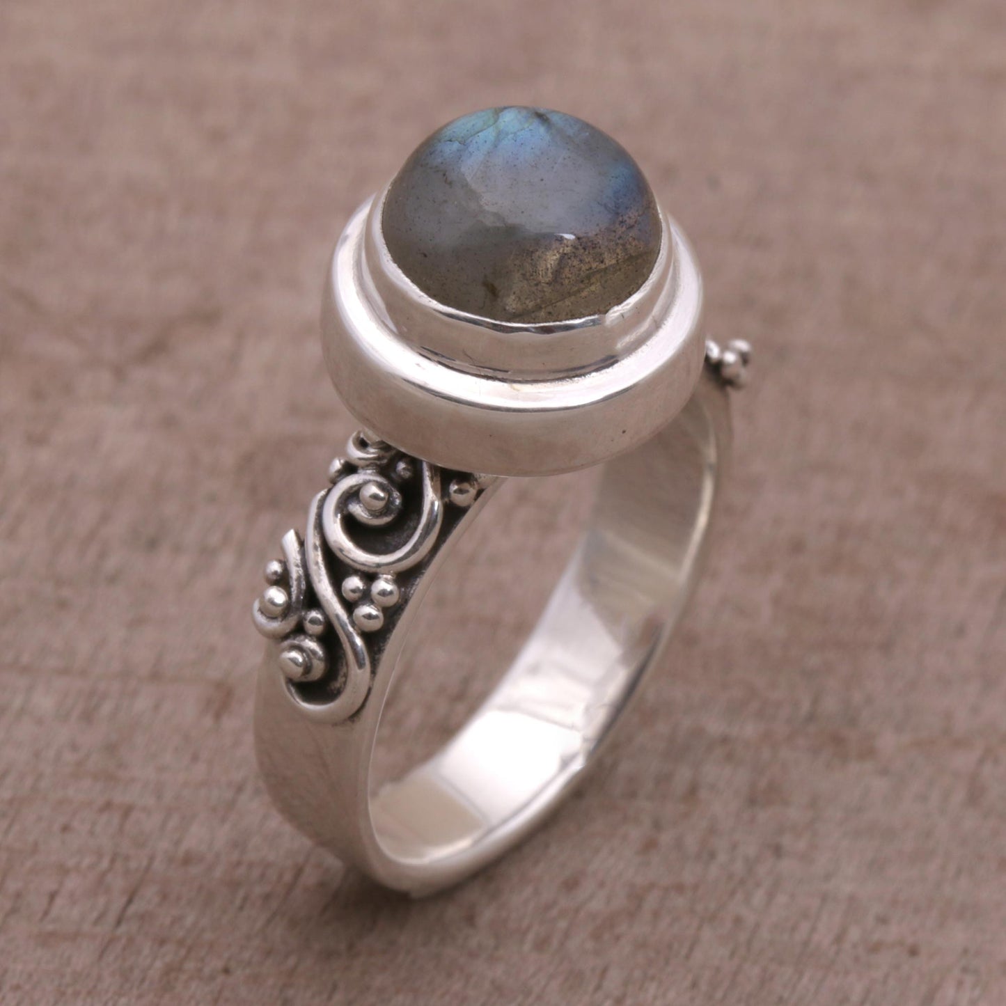 Magnificent Forest Labradorite Silver Ring