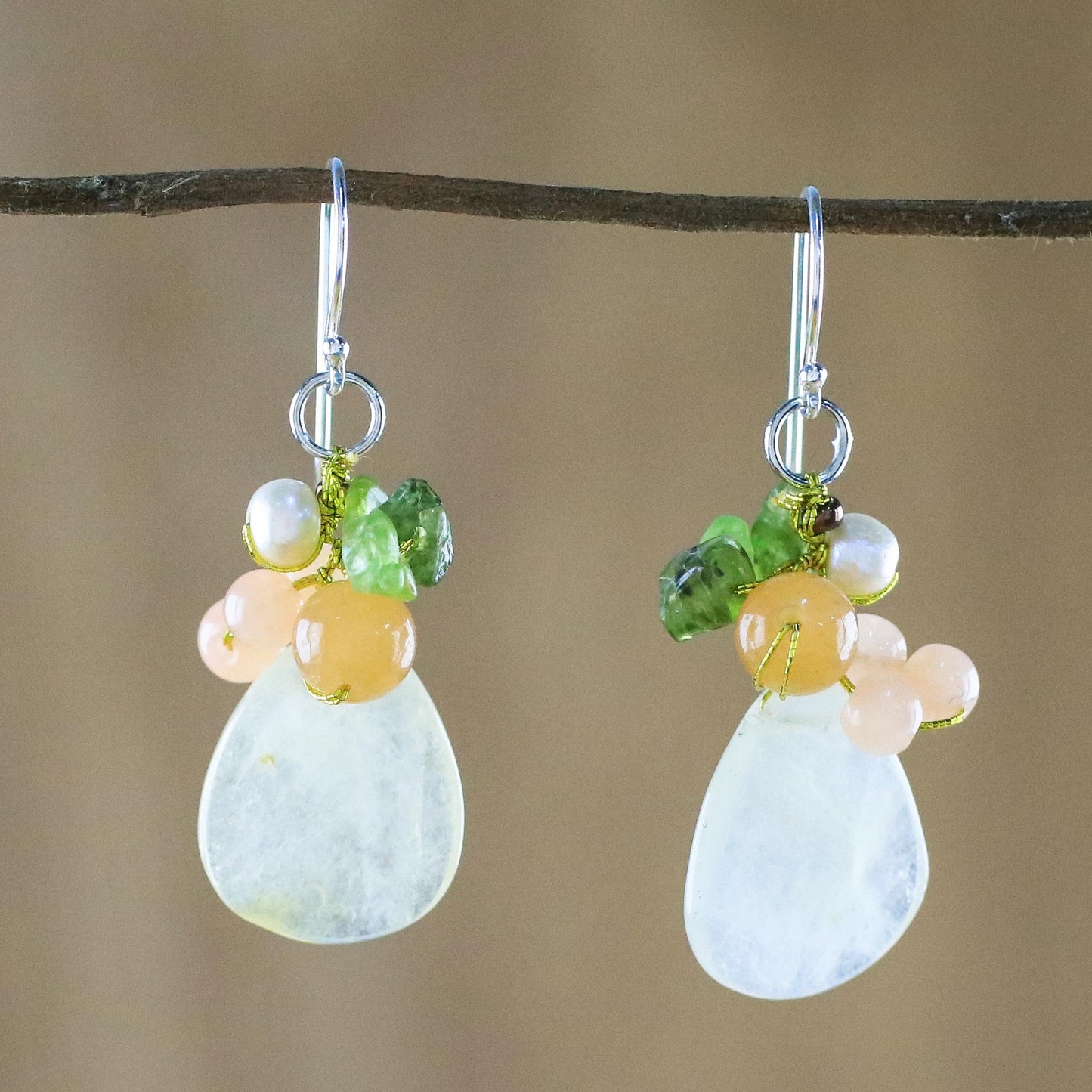 Soft Drops Beaded Earrings