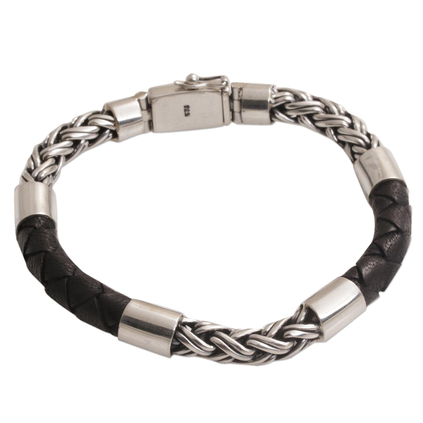 One Strength Leather Bracelet