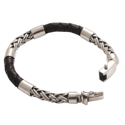 One Strength Leather Bracelet