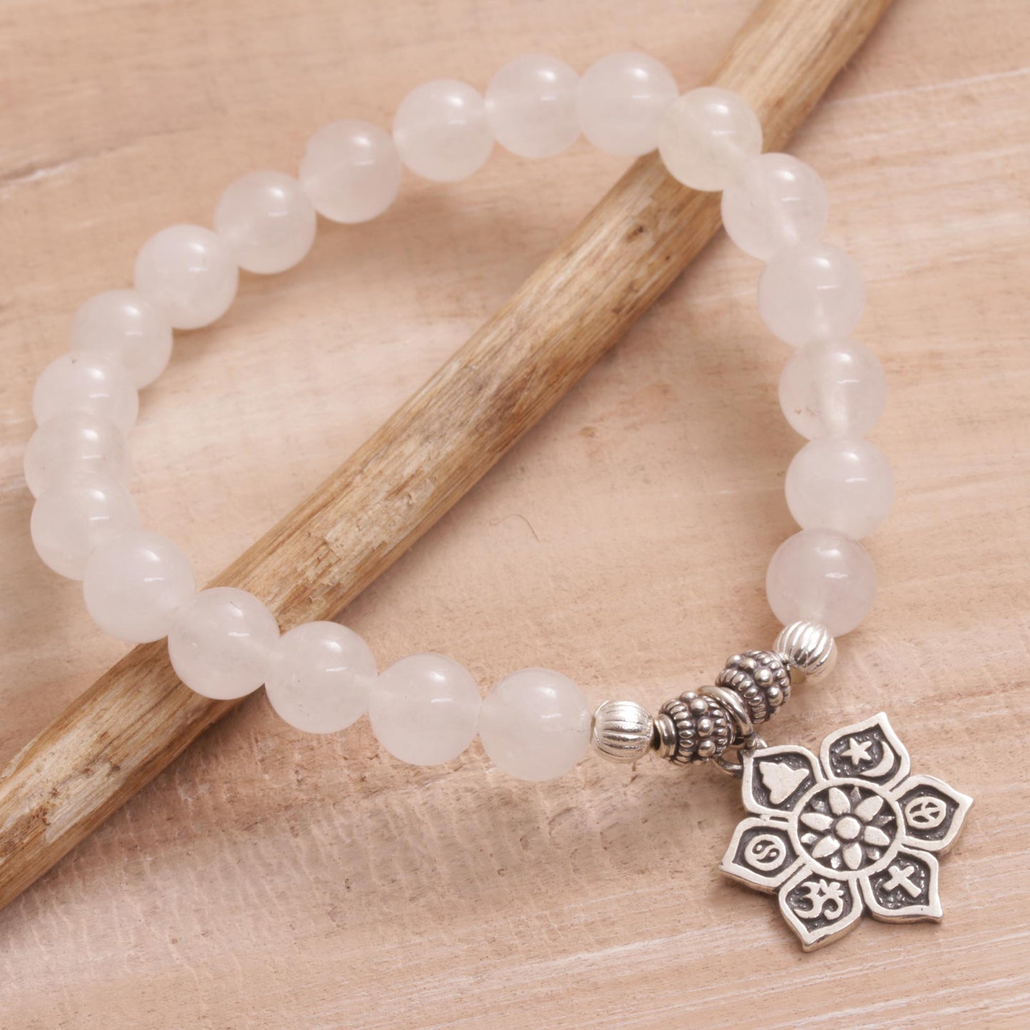 Unity Flower Moonstone Bracelet